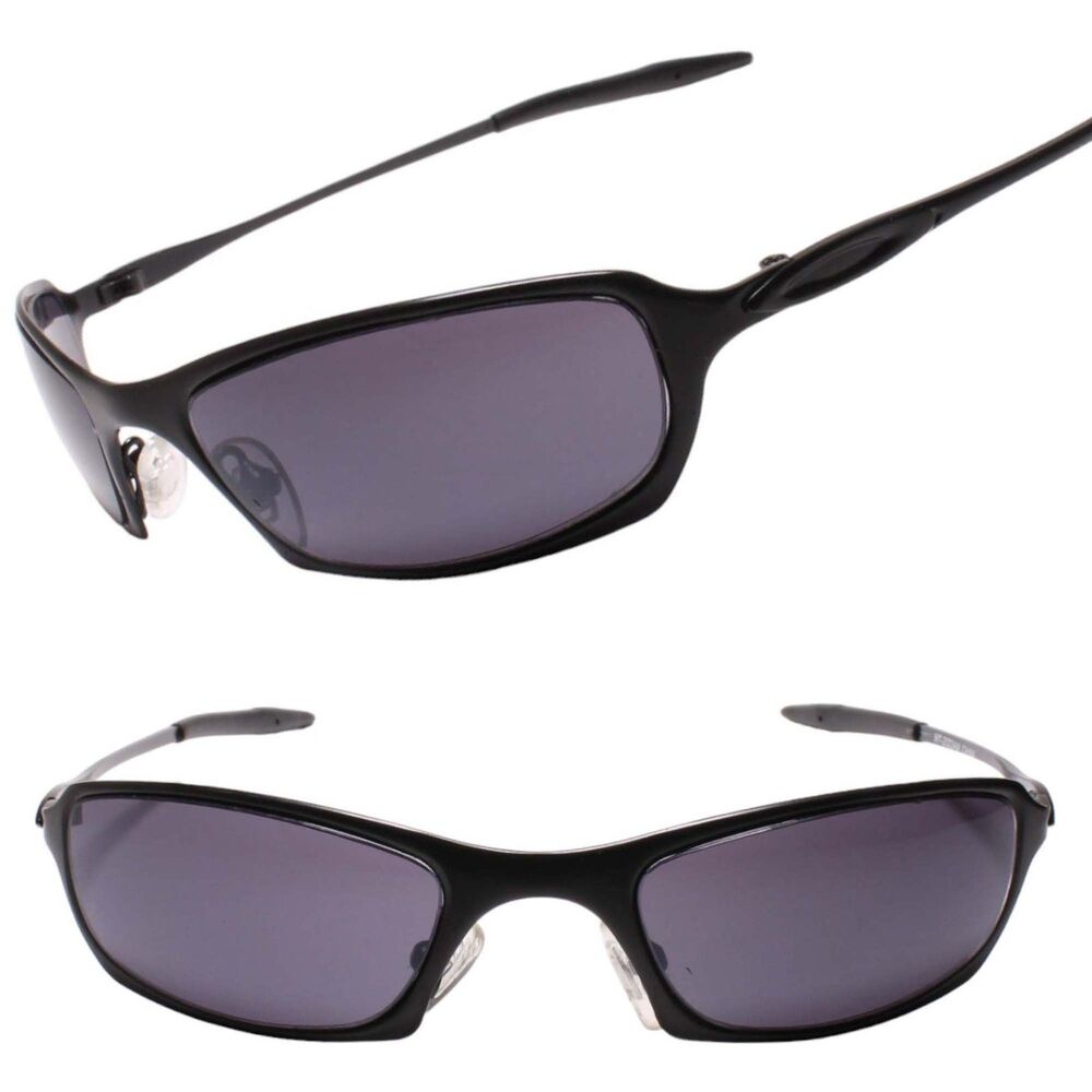 Wrap Around Black Sports Sunglasses Sleek Slim Narrow Rectangular Lenses